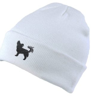 Chihuahua Owner Gifts, Unisex Beanie Ski Hat With Embroidered Design From The House Of Dog.