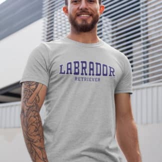 Labrador Retriever Owner Gifts, Gift Printed Heather Grey Hoodie Gift Sweatshirt T-shirt From The House Of Dog.