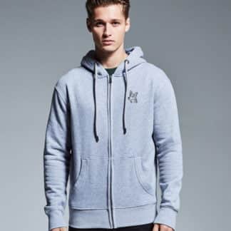 German Shepherd Dog Hoody Clothing Gifts Embroidered Unisex Organic Full Zip Hoodie.