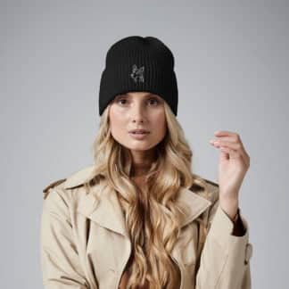 German Shepherd Alsatian Owner Clothing Gifts. Oversized Cuffed Beanie Ski Hat From The House Of Dog.