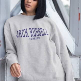 Jack Russell Terrier Owner Gifts Printed Heather Grey Hoodie Gift Sweatshirt T-shirt From The House Of Dog.