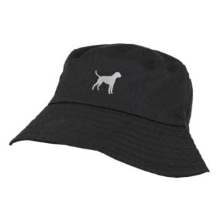 Boxer Owner Clothing Gifts. 100% Washed Chino Cotton Embroidered Bucket Sun Hat With White Cotton Lining
