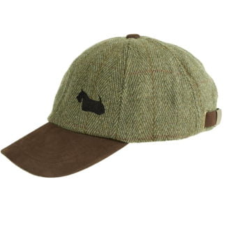 Scottie Dog Scottish Terrier Owner Clothing Gifts. Embroidered Tweed Baseball Cap with Leather Peak From The House Of Dog