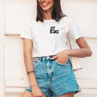 Whippet Owner Clothing Gift Printed Oh My Dog T-shirt From The House Of Dog.