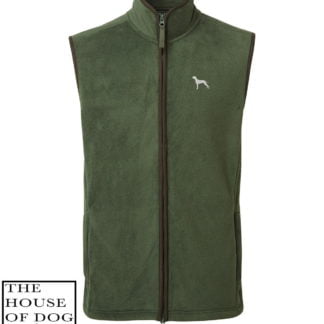 Weimaraner Owner Clothing Gifts Embroidered Fleece Gilet From The House Of Dog.