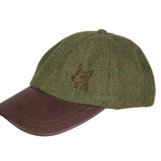 German Shepherd Dog Alsatian Owner Clothing Gifts. Embroidered Tweed Baseball Cap with Leather Peak from The House Of Dog.