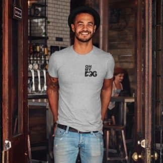 Frenchie French Bulldog Owner Clothing Gift Printed Oh My Dog T-shirt From The House Of Dog.