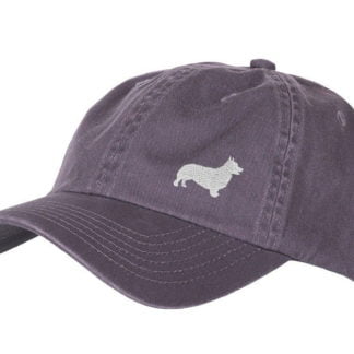 Welsh Corgi Owner Clothing Gifts. 100% Washed Chino Cotton Embroidered 6 Panel Unstructured Baseball Cap