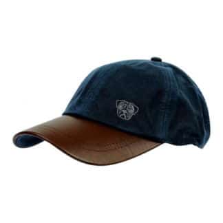Pug Clothing Gifts, Waxed Cotton Leather Peak Waterproof Baseball Cap.