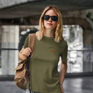 Fox Red Labrador Retriever Owner Clothing Gift Embroidered Heavyweight Organic Cotton T-shirt From The House Of Dog.