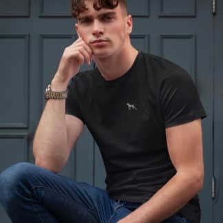 German Shorthaired Pointer Owner Clothing Gift Embroidered Heavyweight Organic Cotton T-shirt From The House Of Dog.