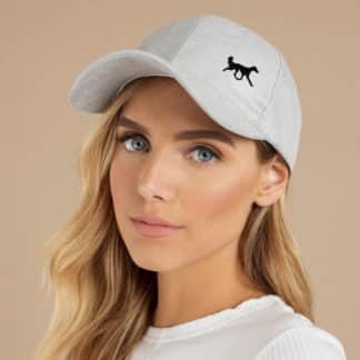 Saluki Owner Clothing Gifts, Faux Suede Leather Baseball Cap Hat From The House Of Dog.