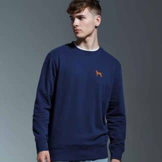 Vizsla Owner Clothing Gifts Embroidered Unisex Organic Heavyweight Sweatshirt From The House Of Dog.