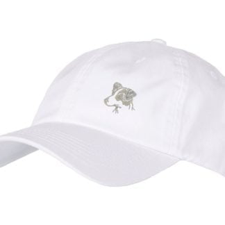 Jack Russell Terrier Clothing Gifts. 100% Washed Chino Cotton Embroidered 6 Panel Unstructured Baseball Cap Hat From The House Of Dog.