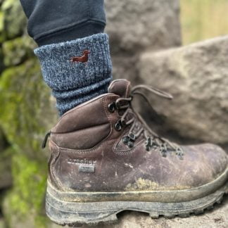 Dachshund Doxie Owner Gift Men's Wool Blend Boot Socks with Cushion Sole from The House Of Dog x 2 PAIRS. Size Men's 6-11