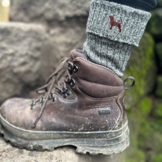 Beagle Owner Gift Men's Wool Blend Boot Socks with Cushion Sole from The House Of Dog x 2 PAIRS. One Size Men's 6-11