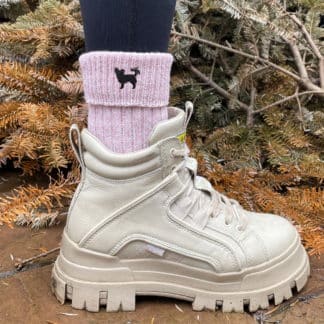 Chihuahua Owner Gift Women's Wool Blend Boot Socks with Cushion Sole from The House Of Dog x 2 PAIRS. One Size Women's 4-8