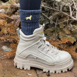 Golden Retriever Owner Gift Women's Wool Blend Boot Socks with Cushion Sole from The House Of Dog x 2 PAIRS. One Size Women's 4-8