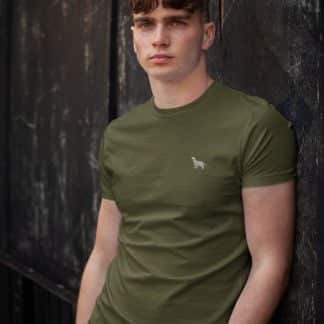 Cocker Spaniel Owner Clothing Gift Embroidered Heavyweight Organic Cotton T-shirt From The House Of Dog.