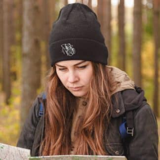 Schnauzer Clothing Gifts. Soft Knit Warm Winter Beanie Ski Hat From The House Of Dog.