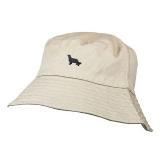 Cavalier King Charles Spaniel Owner Gifts. 100% Washed Chino Cotton Embroidered Bucket Sun Hat With Cotton Lining From The House Of Dog.