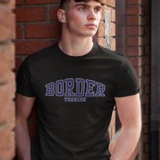 Border Terrier Owner Clothing Gift Printed Heavyweight Organic Cotton T-shirt Gift From The House Of Dog.