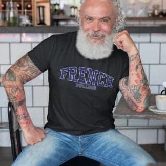 French Bulldog Frenchie Owner Clothing Gift Printed Heavyweight Organic Cotton T-shirt Gift From The House Of Dog.