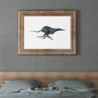 Greyhound Lurcher Sighthound Owner Gift Printed High Quality Dog Art Print. Running Hound