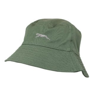 Greyhound Lurcher Whippet Owner Clothing Gifts. 100% Washed Chino Cotton Embroidered Bucket Hat with Cotton Lining.
