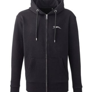 Lurcher greyhound sighthound clothing hoodie gifts embroidered unisex organic full zip hoodie