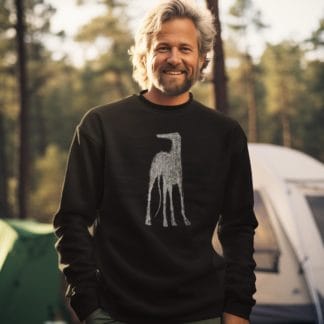 The House Of Dog: Greyhound, Lurcher, Whippet Embroidered Heavyweight Organic Cotton Unisex Sweatshirt