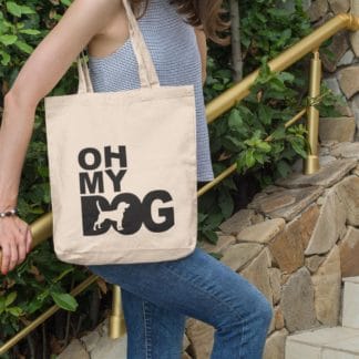 Oh My Dog! Beagle Owner Gift: Premium Cotton Tote Bag. Heavyweight 100% Cotton