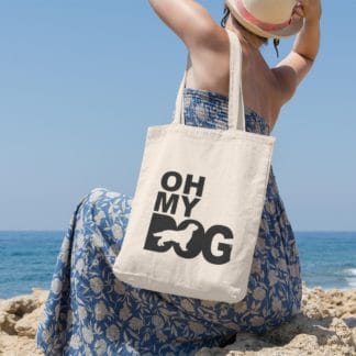 Oh My Dog! Golden Retriever Owner Gift: Premium Cotton Tote Bag. Heavyweight 100% Cotton