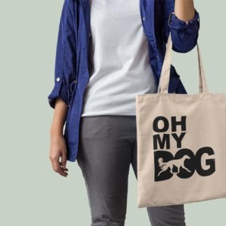 The House Of Dog Saluki Owner Gift: Premium Cotton Tote Bag. Heavyweight 100% Cotton