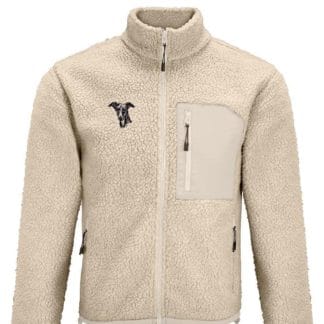 Whippet owner gift clothing gifts embroidered unisex heavyweight sherpa fleece jacket.