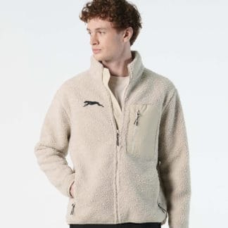 Greyhound Lurcher Sighthound owner gift clothing gifts embroidered unisex heavyweight sherpa fleece jacket.