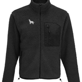 Cocker Spaniel owner gift clothing gifts embroidered unisex heavyweight sherpa fleece jacket.