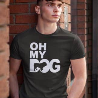 Oh My Dog! English Bulldog Owner Clothing Gifts Printed Heavyweight Organic Cotton T-shirt Gift From The House Of Dog.