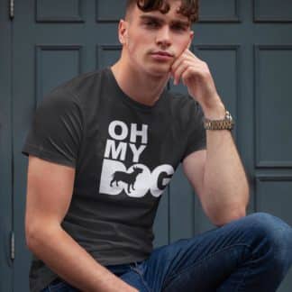 Oh My Dog! Bull Terrier Owner Clothing Gift Printed Heavyweight Organic Cotton T-shirt Gift From The House Of Dog.