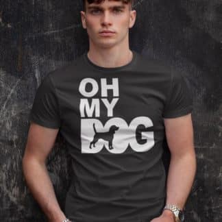 Oh My Dog! Beagle Owner Clothing Gift Printed Heavyweight Organic Cotton T-shirt Gift From The House Of Dog.