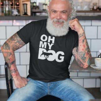 Oh My Dog! Rottweiler Rottie Owner Clothing Gifts. Printed Heavyweight Organic Cotton T-Shirt  from The House Of Dog.