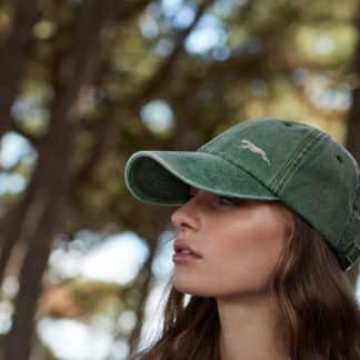 Greyhound, lurcher, sighthound owner gifts, vintage heavyweight cotton unstructured 6 panel baseball cap from The House Of Dog