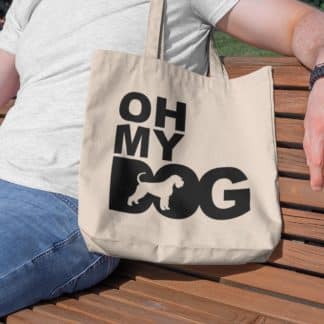 Schnauzer Owner Gift: premium cotton tote bag. heavyweight 100% cotton.