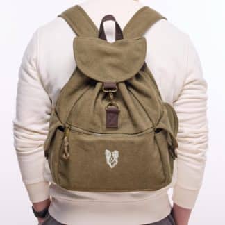 Border Collie Embroidered Vintage Retro Style Canvas Back Pack. A Unique Product From The House Of Dog.