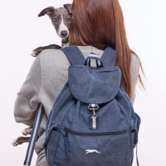 Greyhound, Lurcher Gifts Embroidered Vintage Retro Style Canvas Back Pack. A Unique Product From The House Of Dog.