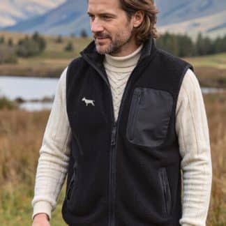 Bull Terrier Owner Gifts Embroidered Unisex Eco-Friendly Sherpa Fleece Body Warmer Gilet.