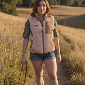 Greyhound Lurcher Owner Gifts Embroidered Unisex Eco-Friendly Sherpa Fleece Body Warmer Gilet.