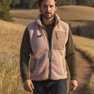 English Pointer Owner Gifts Embroidered Unisex Eco-Friendly Sherpa Fleece Body Warmer Gilet.
