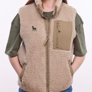 Jack Russell Owner Gifts Embroidered Unisex Eco-Friendly Sherpa Fleece Body Warmer Gilet.