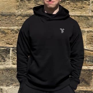 Whippet Italian Greyhound Clothing Gifts Embroidered Unisex Eco-Friendly Super Heavyweight Hooded Sweatshirt From The House Of Dog.